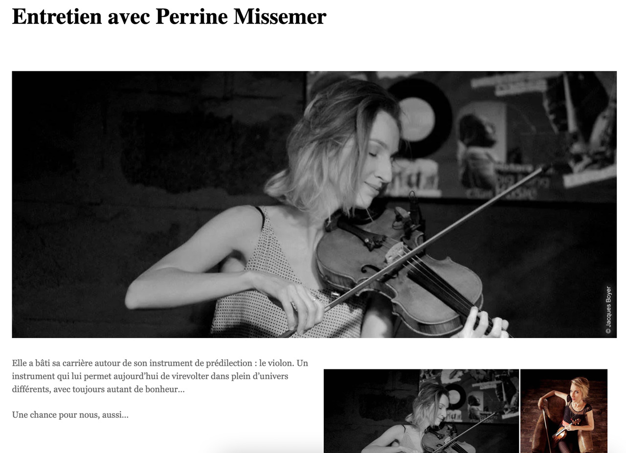 article de presse - Perrine Bakubama - violoniste - violon - jazz - mariage - concert - Lyon - orchestre symphonique